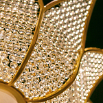 Люстра в форме тюльпана с лепестками из прозрачных стеклянных бусин Hanging Flowers варинант исполнения - 5 | Loft Concept в Краснодаре