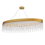 Люстра подвесная овальная с хрустальными подвесками Crystal Art  варинант исполнения - 1 | Loft Concept в Краснодаре