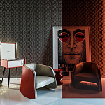 Гипсовая 3D Панель M-18 варинант исполнения - 1 | Loft Concept в Краснодаре