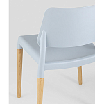 Пластиковый стул на ножках из массива бука Ferret Grey-Blue варинант исполнения - 3 | Loft Concept в Краснодаре