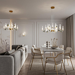 Люстра с декоративными птицами Ganthea D 93 см варинант исполнения - 4 | Loft Concept в Краснодаре