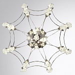 Люстра подвесная из металла с хрустальными подвесками прозрачного цвета Quasar 41 варинант исполнения - 10 | Loft Concept в Краснодаре