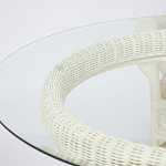 Комплект обеденный из ротанга Eloise grand white варинант исполнения - 13 | Loft Concept в Краснодаре