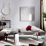 Дизайнерский журнальный стол с чёрной круглой столешницей Visanyp варинант исполнения - 2 | Loft Concept в Краснодаре