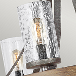 Люстра с цилиндрическим плафонами из толстого волнистого стекла в индустриальном стиле Feiss варинант исполнения - 12 | Loft Concept в Краснодаре