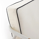 Садовый 2-х местный диван с подлокотниками из тика White варинант исполнения - 7 | Loft Concept в Краснодаре