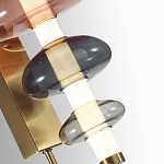 Бра с плафоном из разноцветного стекла Glass Peonies варинант исполнения - 1 | Loft Concept в Краснодаре