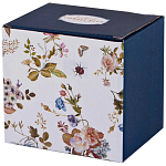 Кружка белая из фарфора с рисунком цветов 400 мл Garden Whisper Porcelain Set  варинант исполнения - 2 | Loft Concept в Краснодаре