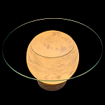 Торшер - журнальный стол Cryptocrystalline Stone варинант исполнения - 7 | Loft Concept в Краснодаре