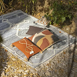 Подушка декоративная с геометрическим узором и плетенными вставками Divine Abstractions варинант исполнения - 5 | Loft Concept в Краснодаре