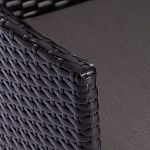 Обеденный комплект из искуственного ротанга Vintara черный варинант исполнения - 5 | Loft Concept в Краснодаре