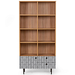 Широкий стеллаж с принтом Elise Rack варинант исполнения - 4 | Loft Concept в Краснодаре