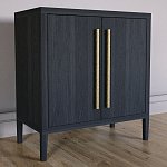 Современный Буфет Primo с 2 дверцами Черный дуб варинант исполнения - 2 | Loft Concept в Краснодаре