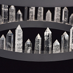 Люстра с двумя кольцами черного цвета с хрустальными элементами QUARTZ CRYSTAL варинант исполнения - 11 | Loft Concept в Краснодаре