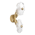 Бра с ветвистыми бронзовыми элементами и стеклянными рифлеными дисками Textured Glass Bra варинант исполнения - 4 | Loft Concept в Краснодаре