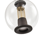 Подвесной светильник с плафоном в форме шара Inner Gleam Orb black  варинант исполнения - 3 | Loft Concept в Краснодаре