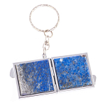 Зеркало брелок складное двухстороннее из натурального камня Лазурит Stone Mirrors варинант исполнения - 6 | Loft Concept в Краснодаре