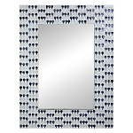 Прямоугольное зеркало с инкрустацией раковинами устриц Mother оf Pearl Facets варинант исполнения - 1 | Loft Concept в Краснодаре