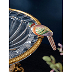 Чаша стеклянная с фигурками разноцветных попугаев на ободке 41 Eden Garden варинант исполнения - 4 | Loft Concept в Краснодаре