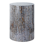 Столик с инкрустацией с перламутровым узором Dominic Black варинант исполнения - 1 | Loft Concept в Краснодаре