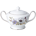 Чайный сервиз из фарфора с рисунком цветов на 6 персон 14 предметов Garden Whisper Porcelain Set  варинант исполнения - 4 | Loft Concept в Краснодаре