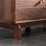 Прикроватный деревянный столик с ящиками Moon Walnut Furniture варинант исполнения - 4 | Loft Concept в Краснодаре