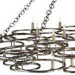 Люстра фигурная многоярусная из круглых элементов Round Metal Element варинант исполнения - 1 | Loft Concept в Краснодаре