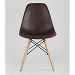 Пластиковый стул на ножках из массива бука Eames Brown варинант исполнения - 4 | Loft Concept в Краснодаре