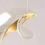 Люстра линейная с изогнутым плафоном Wave Line варинант исполнения - 10 | Loft Concept в Краснодаре