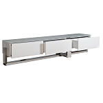 Тумба под телевизор со стеклянным фасадом Modern TumbvTV варинант исполнения - 2 | Loft Concept в Краснодаре