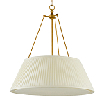 Подвесной светильник светодиодный с фактурным тканевым конусообразным абажуром White Fabric Lampshade варинант исполнения - 4 | Loft Concept в Краснодаре