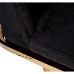 Стул обеденный велюровый черный с золотым каркасом Nobility варинант исполнения - 4 | Loft Concept в Краснодаре