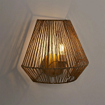 Бра с плетенным из пеньки абажуром Jutti H25 см варинант исполнения - 2 | Loft Concept в Краснодаре