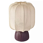 Настольная лампа с фактурным основанием и бежевым тканевым абажуром Modern Textured Table Lamp варинант исполнения - 1 | Loft Concept в Краснодаре