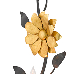 Бра черное с золотым цветком Bizarre Creation варинант исполнения - 1 | Loft Concept в Краснодаре