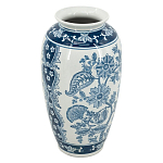 Ваза с синим цветочным орнаментом Blue & White Ornament  варинант исполнения - 1 | Loft Concept в Краснодаре