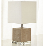 Настольная лампа деревянная с белым абажуром Wooden Table Lamp варинант исполнения - 1 | Loft Concept в Краснодаре