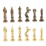 Шахматы Ренессанс из бронзы с доской из натурального камня Змеевик Decorative Thematic Chess варинант исполнения - 5 | Loft Concept в Краснодаре