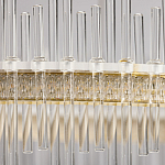 Люстра круглая с прозрачными стеклянными трубками 51 см Nembus варинант исполнения - 9 | Loft Concept в Краснодаре