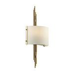 Бра с изогнутым плафоном на бронзовом основании с вертикальным декором из металлических трубок Sohne варинант исполнения - 7 | Loft Concept в Краснодаре