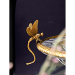 Чаша из прозрачного стекла с рельефным ободком и фигурками стрекоз Eden Garden варинант исполнения - 4 | Loft Concept в Краснодаре