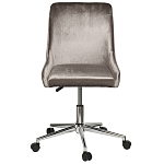 Кресло офисное с обивкой из серого велюра Stylish Velor Office Chair варинант исполнения - 6 | Loft Concept в Краснодаре