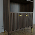 Книжный Стеллаж Elsa Dreams Walnut с задней стенкой варинант исполнения - 2 | Loft Concept в Краснодаре