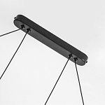 Светодиодная люстра Black LED Circle and Oval Lamp варинант исполнения - 3 | Loft Concept в Краснодаре