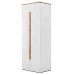 Шкаф платяной с белым глянцевым фасадом Grace of Furniture варинант исполнения - 2 | Loft Concept в Краснодаре