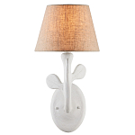 Бра с белым каркасом и тканевым абажуром Natural Stems варинант исполнения - 2 | Loft Concept в Краснодаре