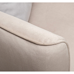 Диван двухместный раскладной светло-серый с кантом Pride варинант исполнения - 6 | Loft Concept в Краснодаре