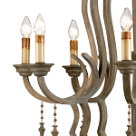 Люстра деревянная с подвесками Gray Curved Profile варинант исполнения - 1 | Loft Concept в Краснодаре