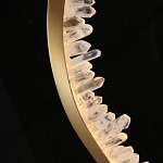 Подвесной светильник обрамленный элементами в виде кристаллов Smooth Shine варинант исполнения - 5 | Loft Concept в Краснодаре