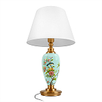 Настольная лампа голубая с изображением птиц Slip Away варинант исполнения - 3 | Loft Concept в Краснодаре